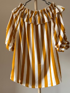 Striped frill top