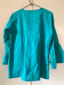 Top with bell sleeves