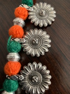 Orange and green necklace