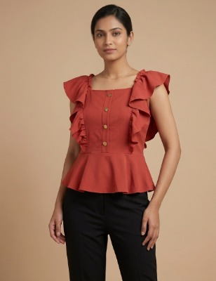 Top with frill
